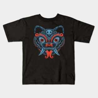 Devil Cat Mask Kids T-Shirt